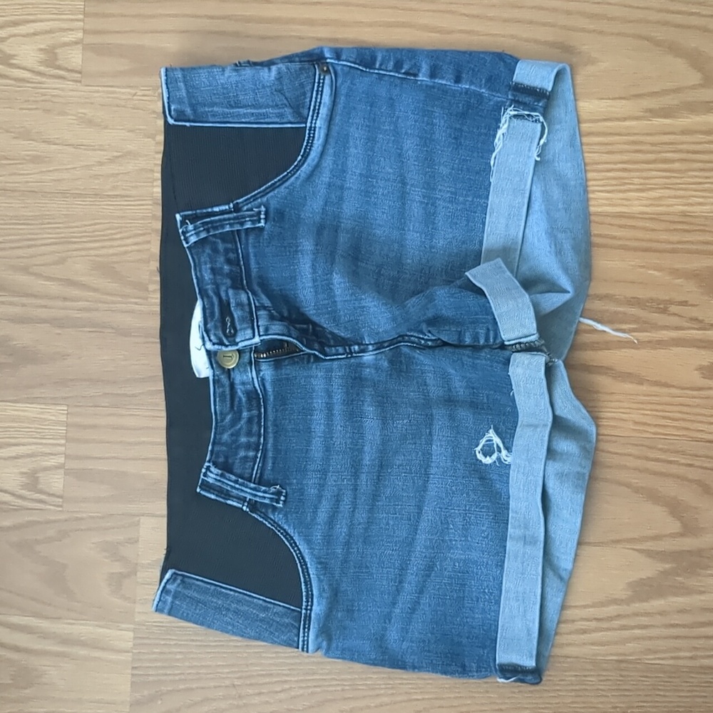 Isabel Maternity | Midi Short Denim Jean Cool Mom Shorts Size 4